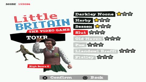 Little Britain screenshot 4 for PSP
